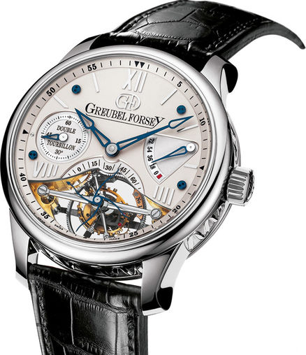 Review Greubel Forsey Double Tourbillon 30 ° Double Tourbillon Vision WG Silver watch for sale